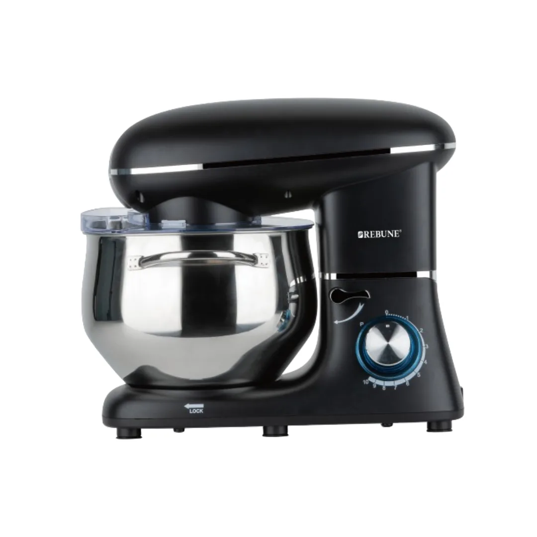 7 Litres Rebune Stand Mixer 2 Rebune Electric Mixer, 7L Bowl with Handle, 6 Speed Settings for Whipping, Kneading and Mixing, 1300W - Image 1