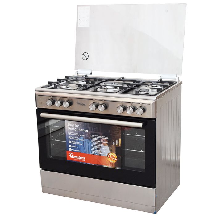 Ramtons RF:499 Cooker 3 Ramtons 5GAS 90X60 INOX COOKER- RF/499 - Image 1